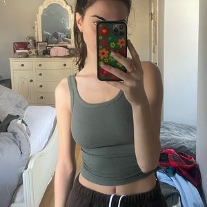 Princess polly Madelyn top green